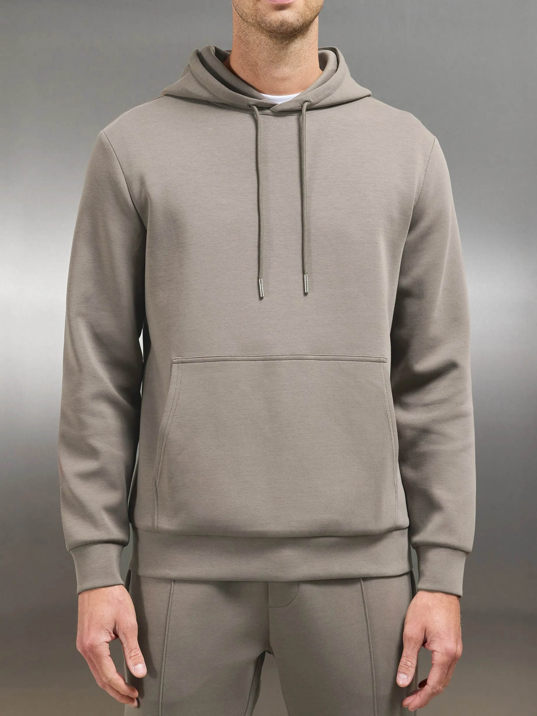 Interlock Jersey Hoodie - Taupe