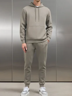 Interlock Jersey Hoodie - Taupe