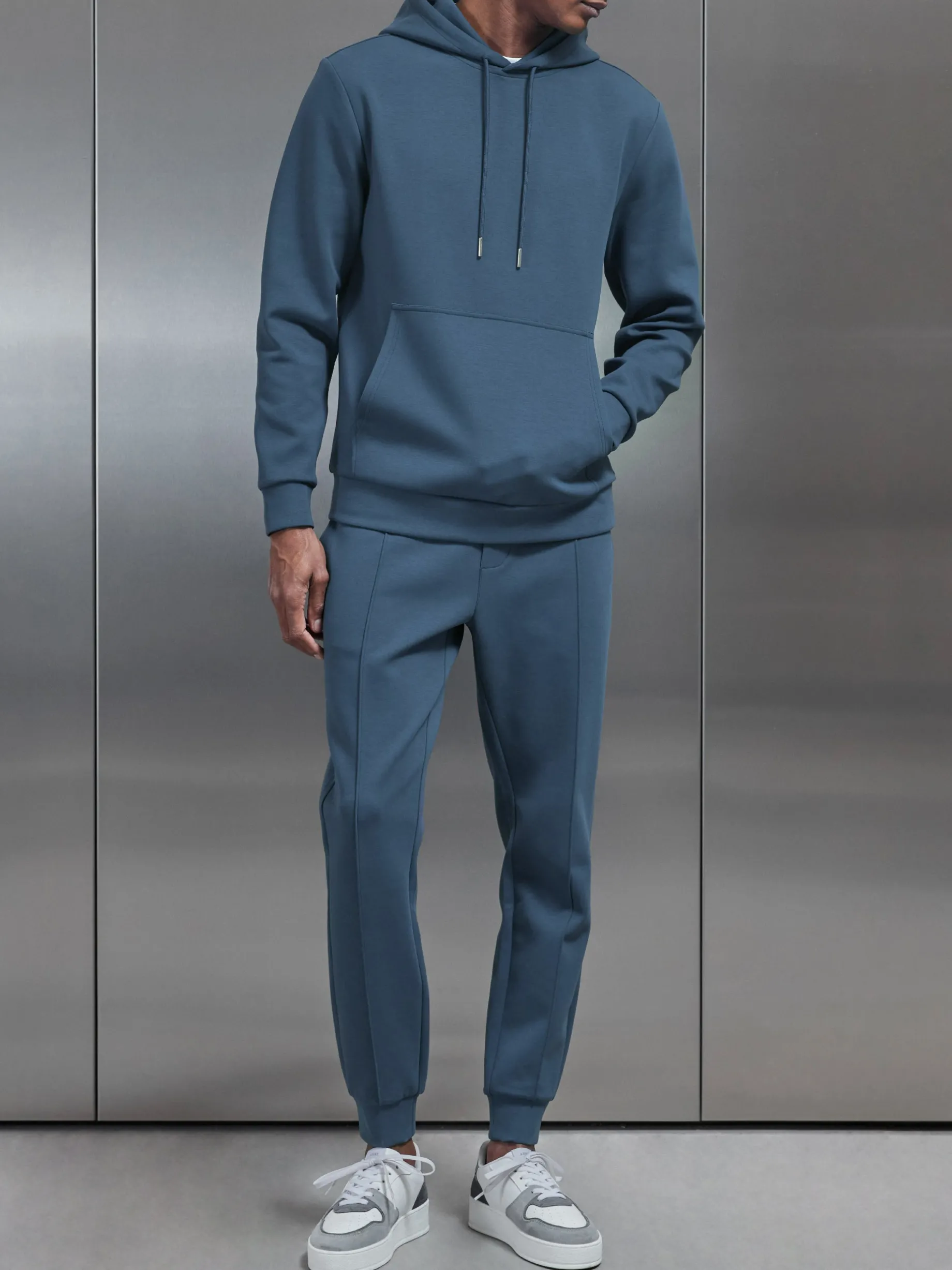 Interlock Jersey Jogger - Steel Blue