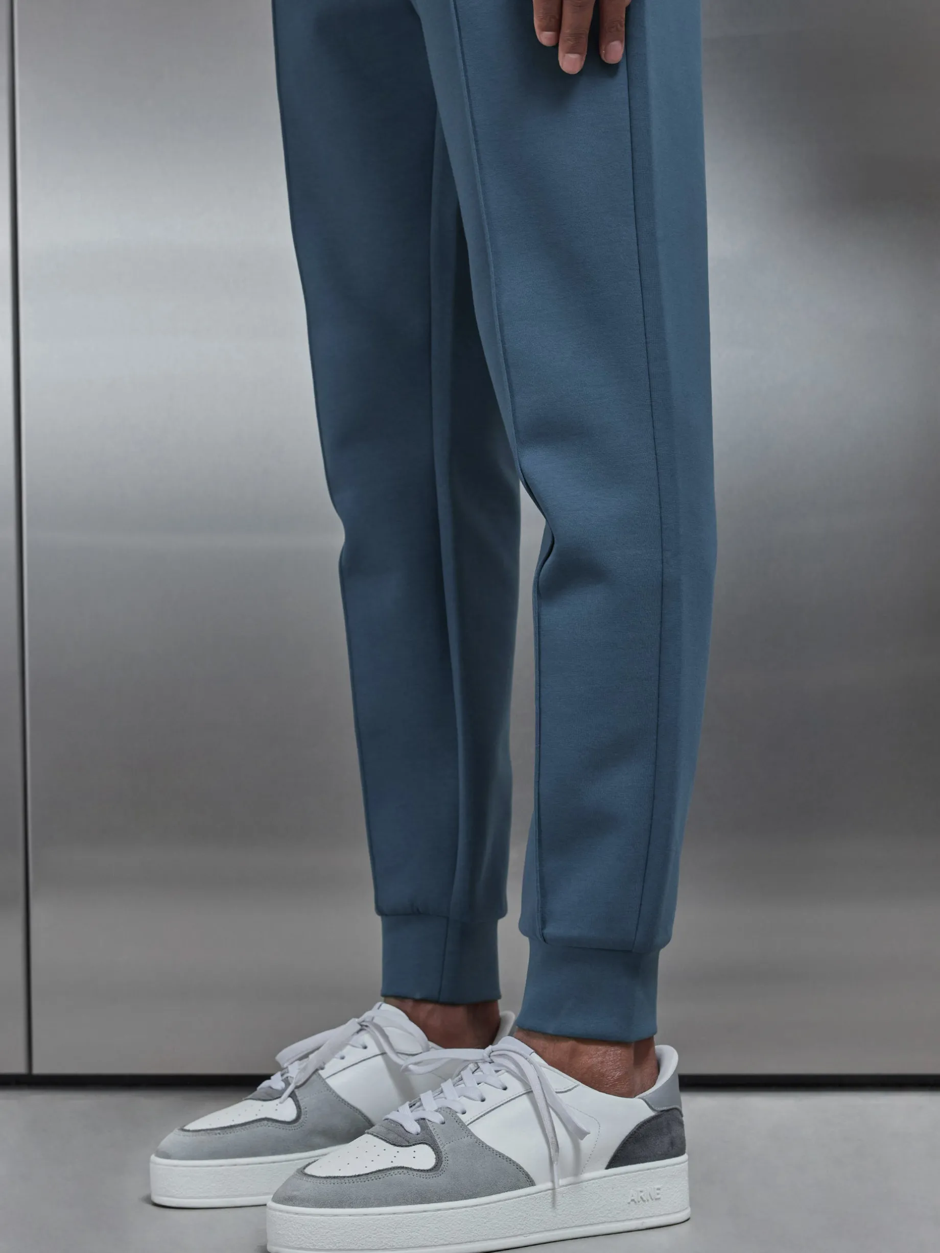 Interlock Jersey Jogger - Steel Blue