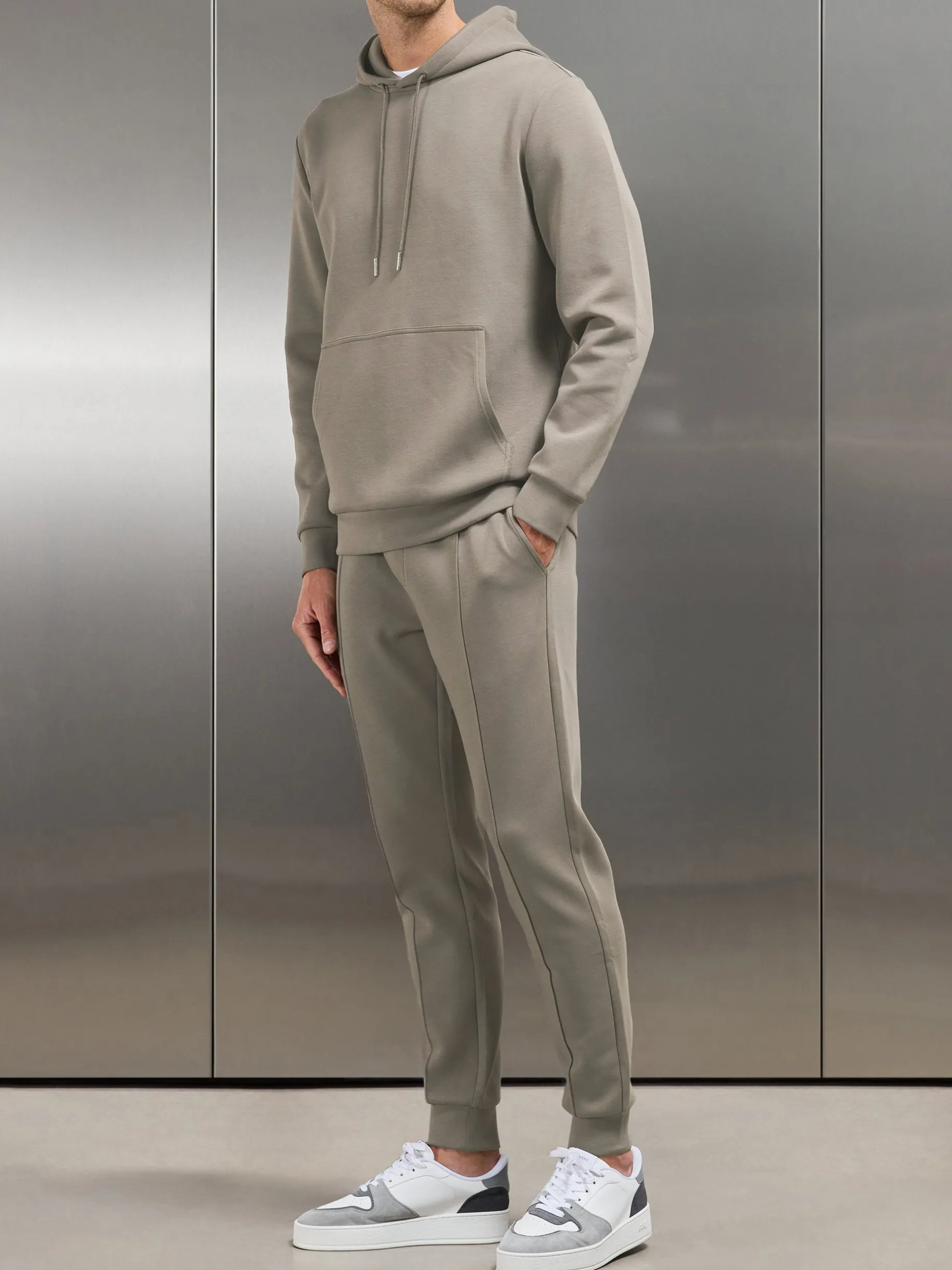 Interlock Jersey Jogger - Taupe