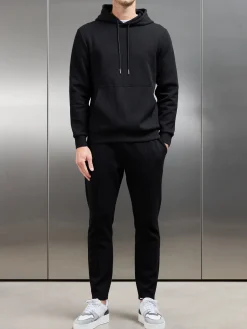 Interlock Jersey Tapered Jogger - Black