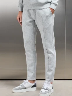 Interlock Jersey Tapered Jogger - Marl Grey