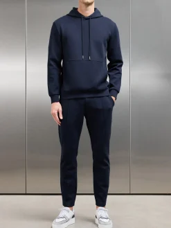 Interlock Jersey Tapered Jogger - Navy