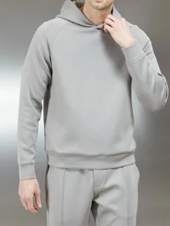 Interlock Neoprene Hoodie - Stone