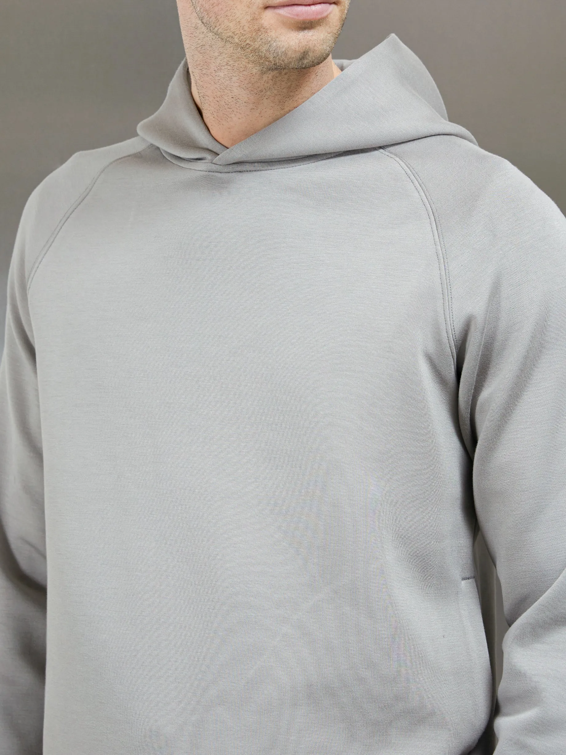 Interlock Neoprene Hoodie - Stone