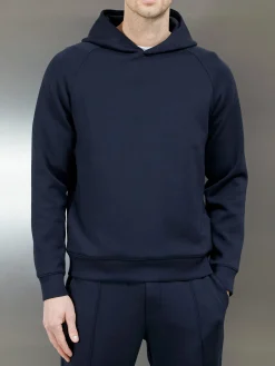 Interlock Neoprene Hoodie - Navy