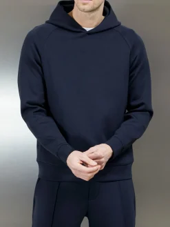 Interlock Neoprene Hoodie - Navy