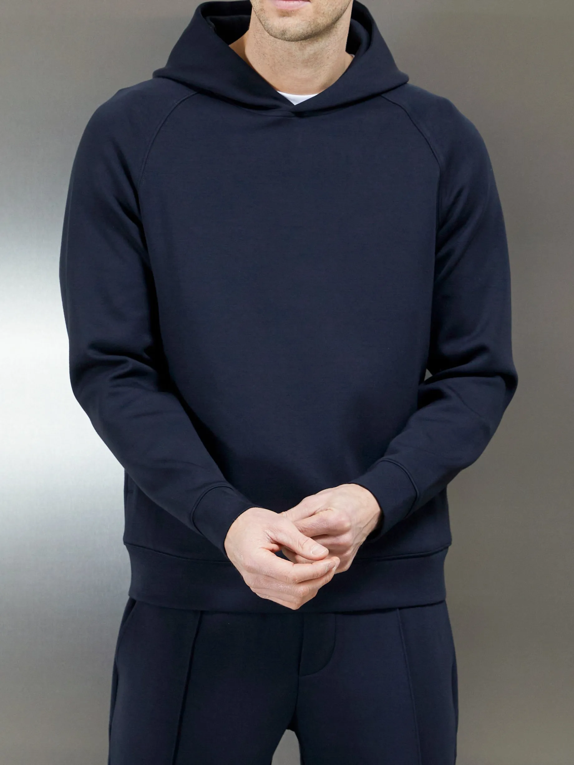 Interlock Neoprene Hoodie - Navy