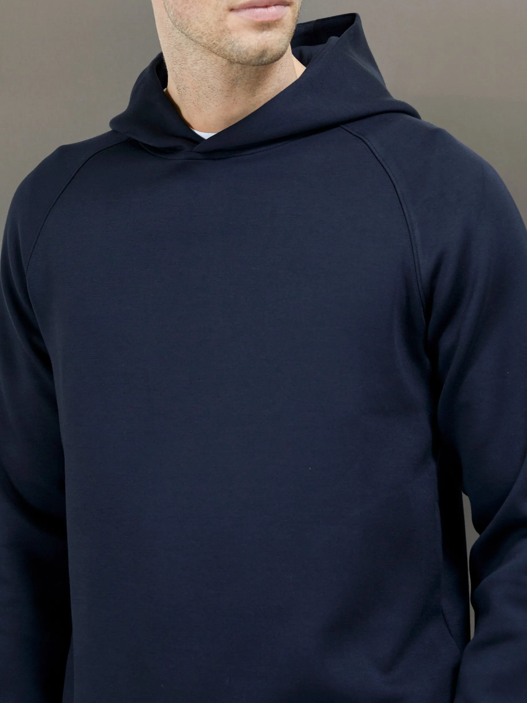 Interlock Neoprene Hoodie - Navy