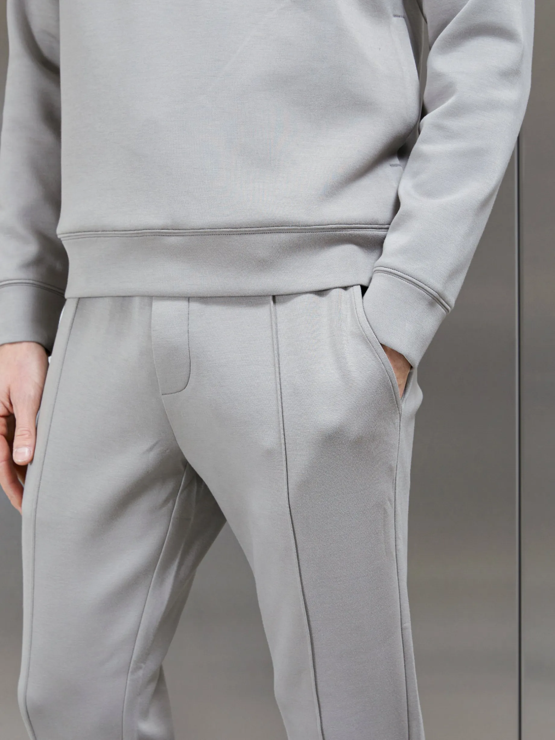 Interlock Neoprene Jogger - Stone