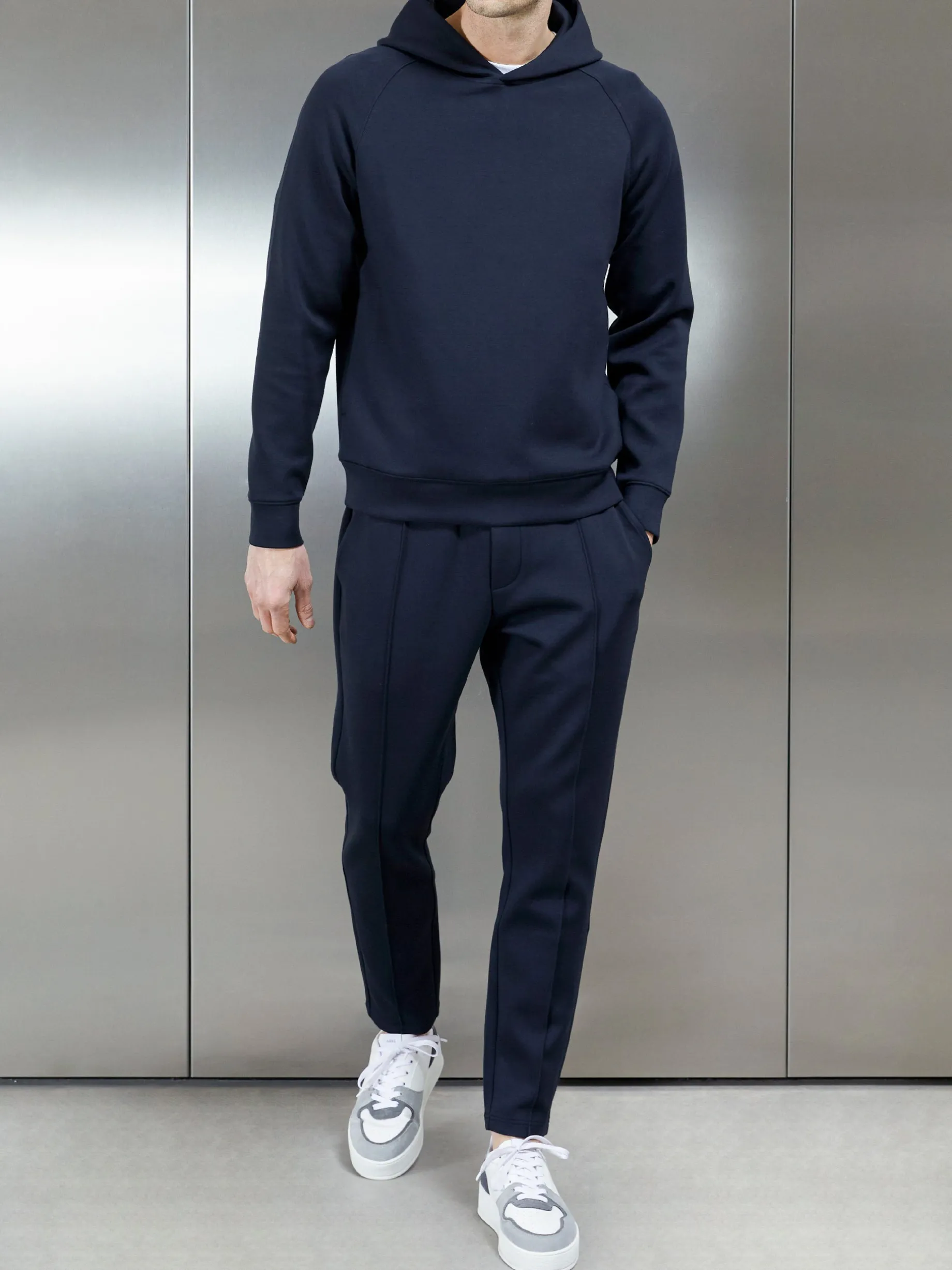 Interlock Neoprene Jogger - Navy