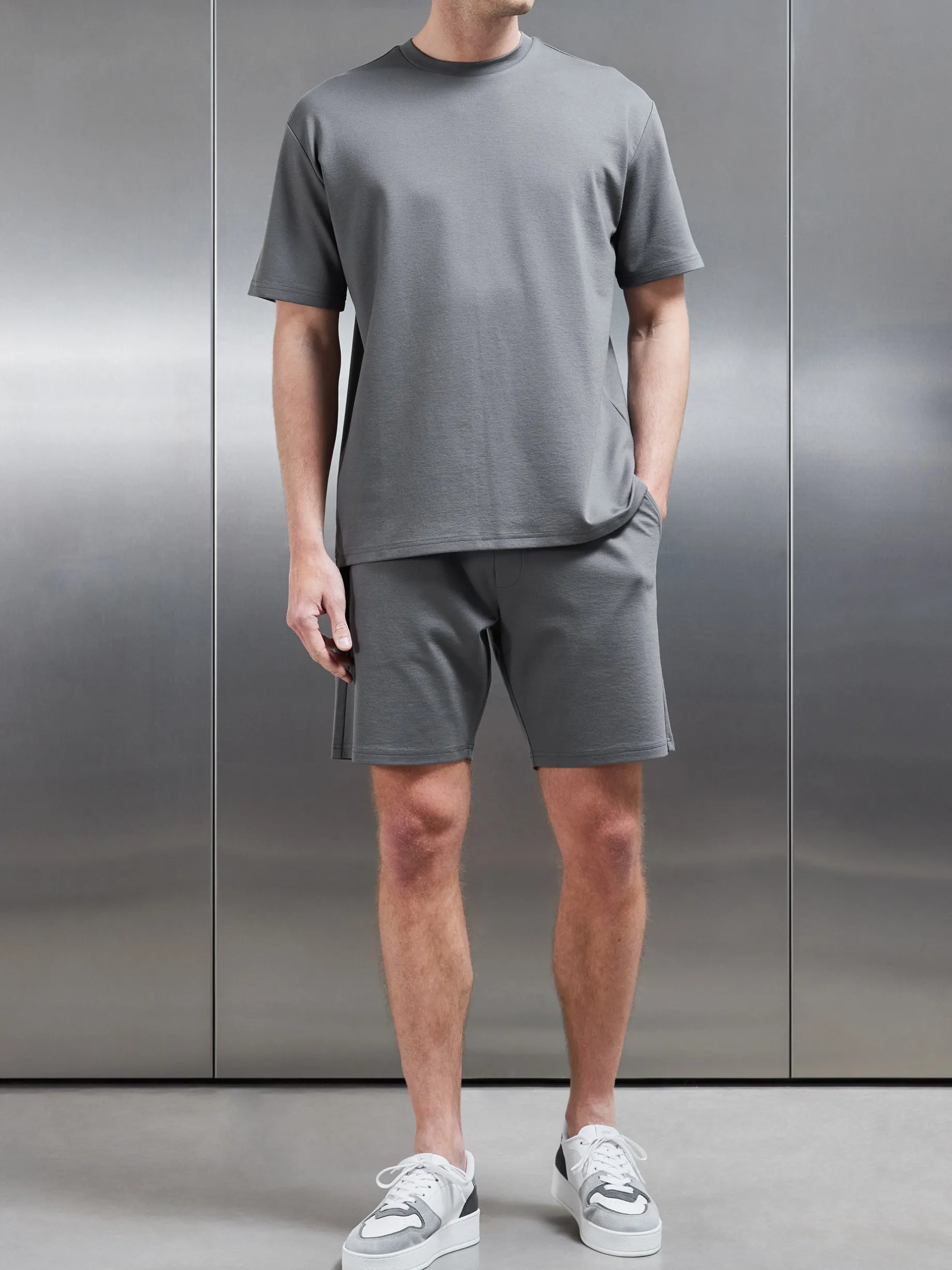 Interlock Relaxed Fit T-Shirt - Grey