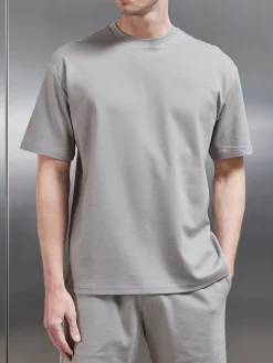 Interlock Relaxed Fit T-Shirt - Stone