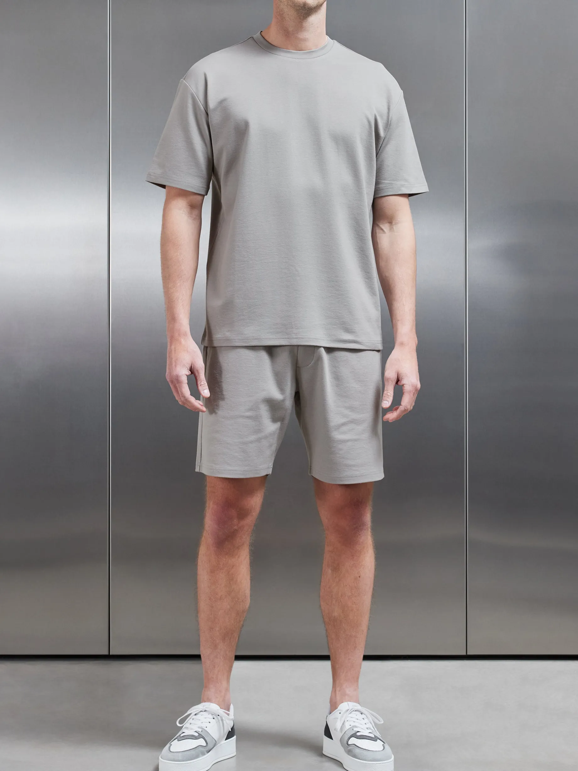 Interlock Relaxed Fit T-Shirt - Stone