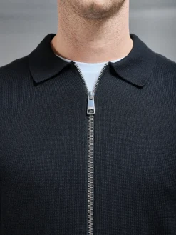Knitted Overshirt - Black
