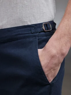 Linen Tailored Short - Navy