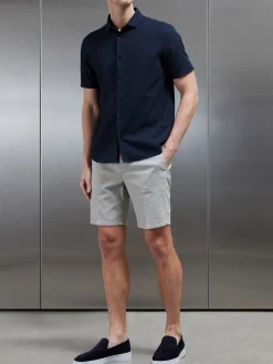 Linen Tailored Short - Stone