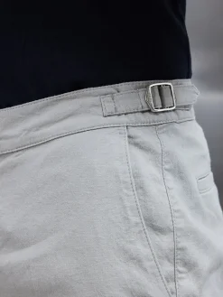 Linen Tailored Short - Stone