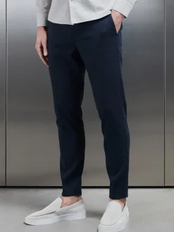 Linen Tailored Trouser - Navy
