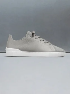 Low Trainer Tumbled Leather - Stone