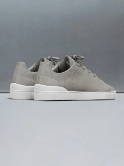 Low Trainer Tumbled Leather - Stone