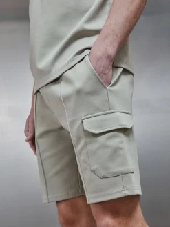 Luxe Cargo Short - Stone