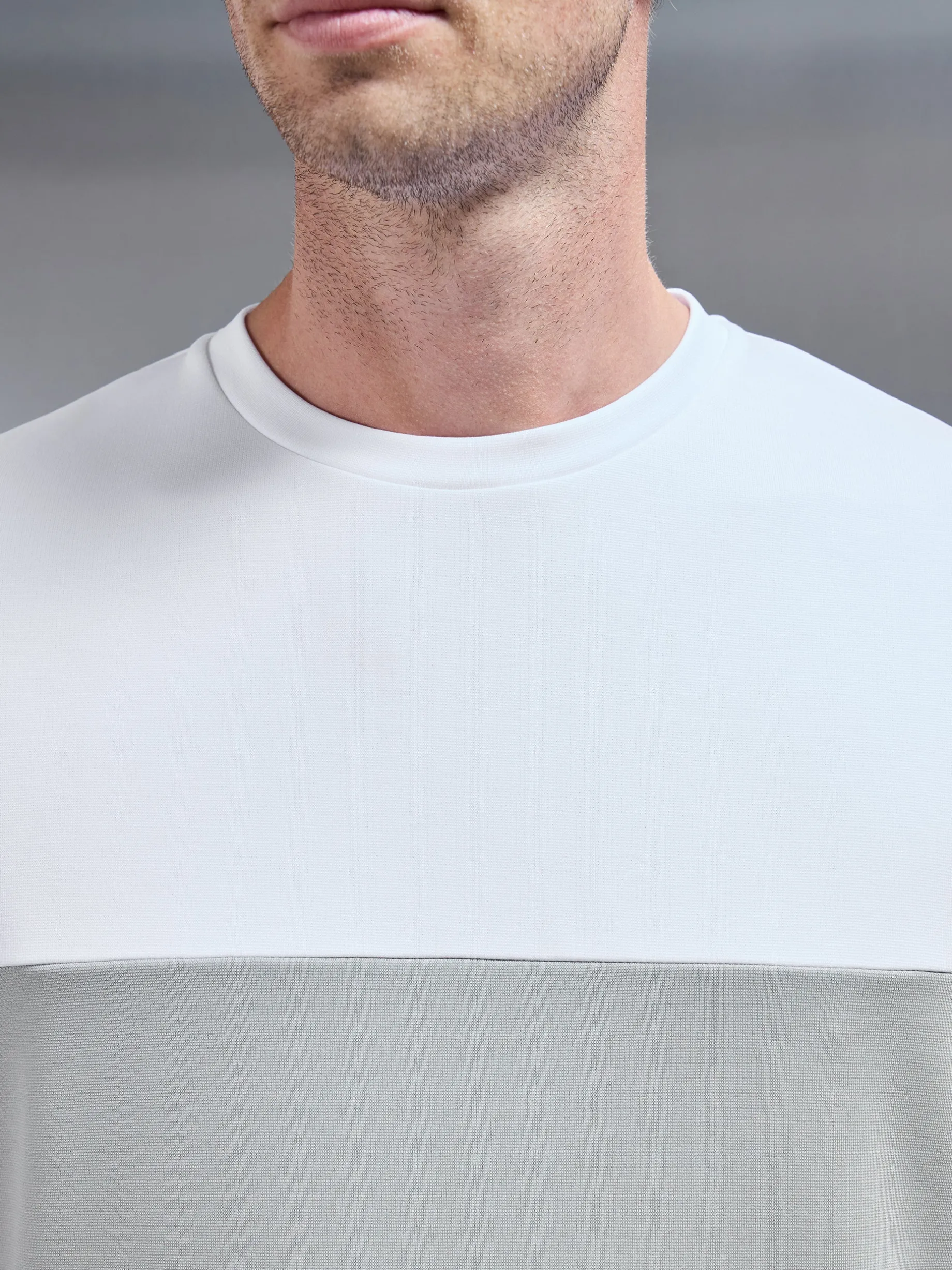 Luxe Colour Block T-Shirt - White