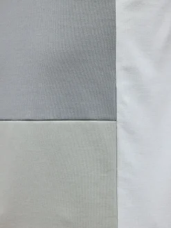 Luxe Colour Block Zip Polo Shirt - Stone