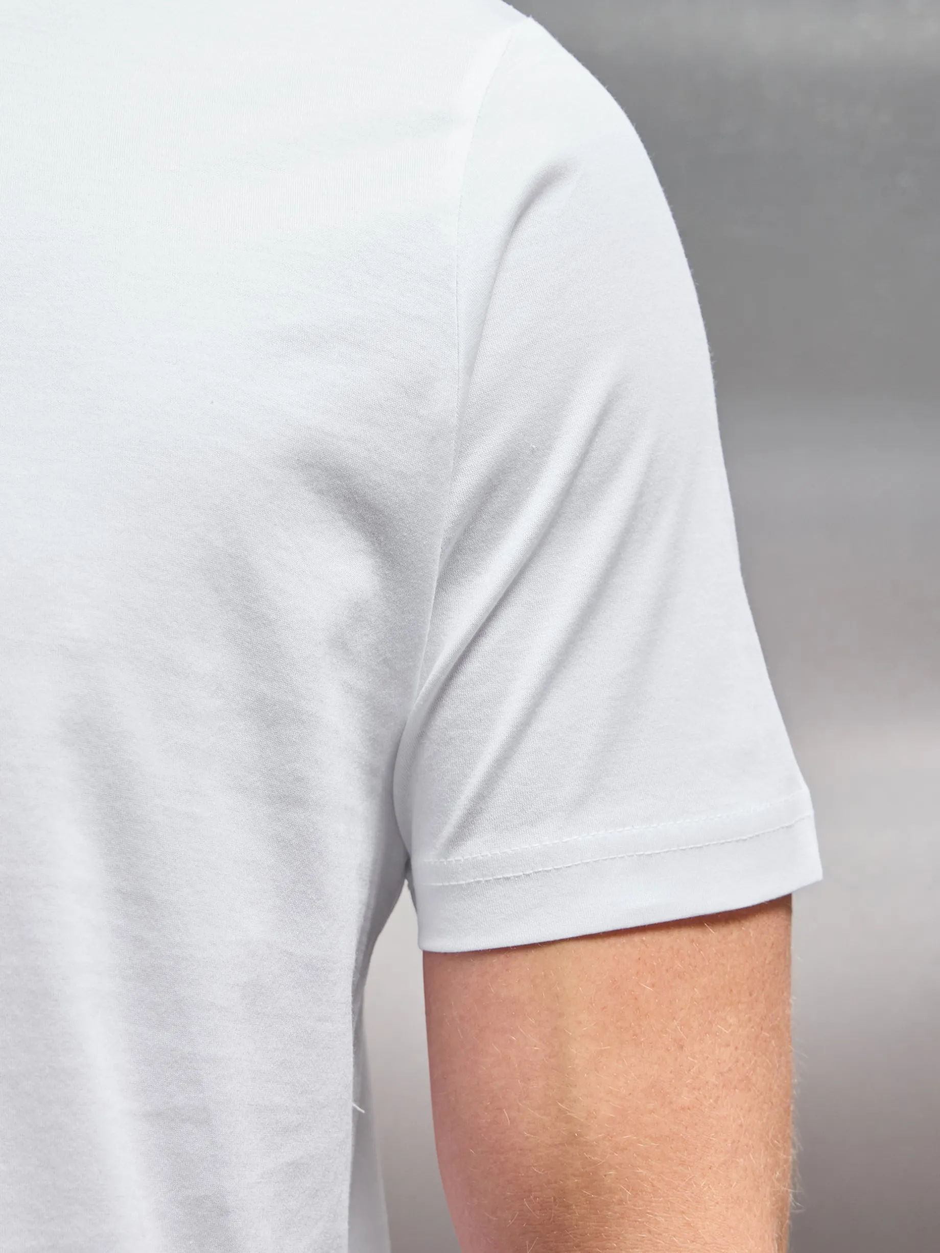 Mercerised Cotton T-shirt - White