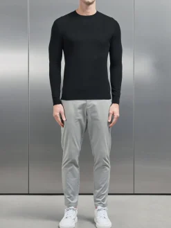 Merino Wool Sweatshirt - Black