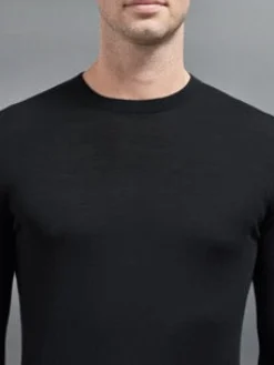 Merino Wool Sweatshirt - Black