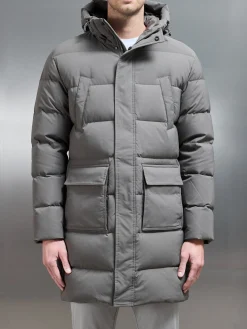 Mid Length Parka - Olive
