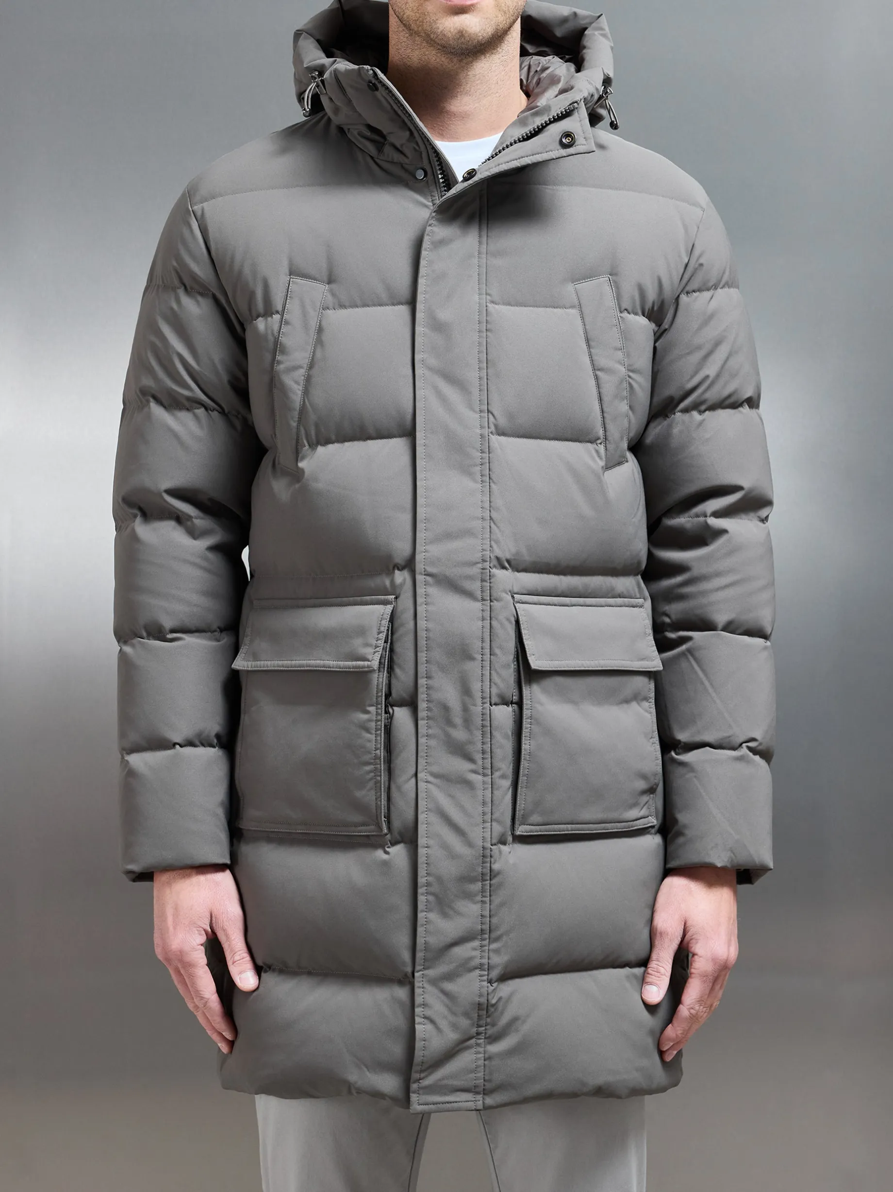 Mid Length Parka - Olive