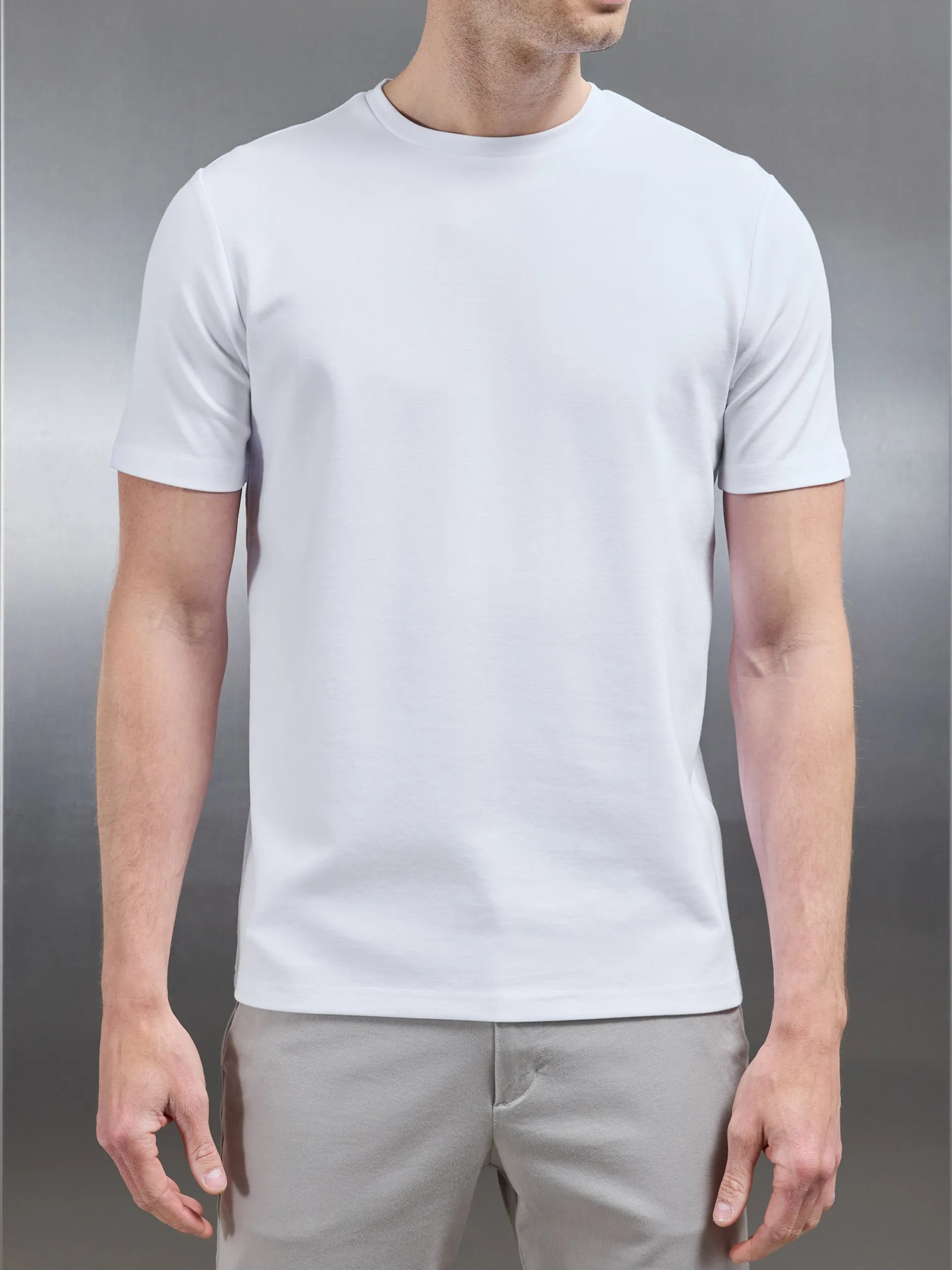 Mid Weight Interlock Essential T-Shirt - White