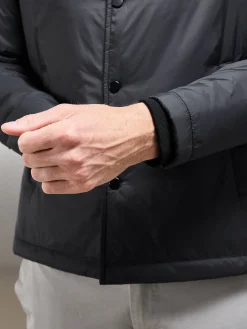 Padded Coach Jacket - Black