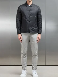 Padded Coach Jacket - Black
