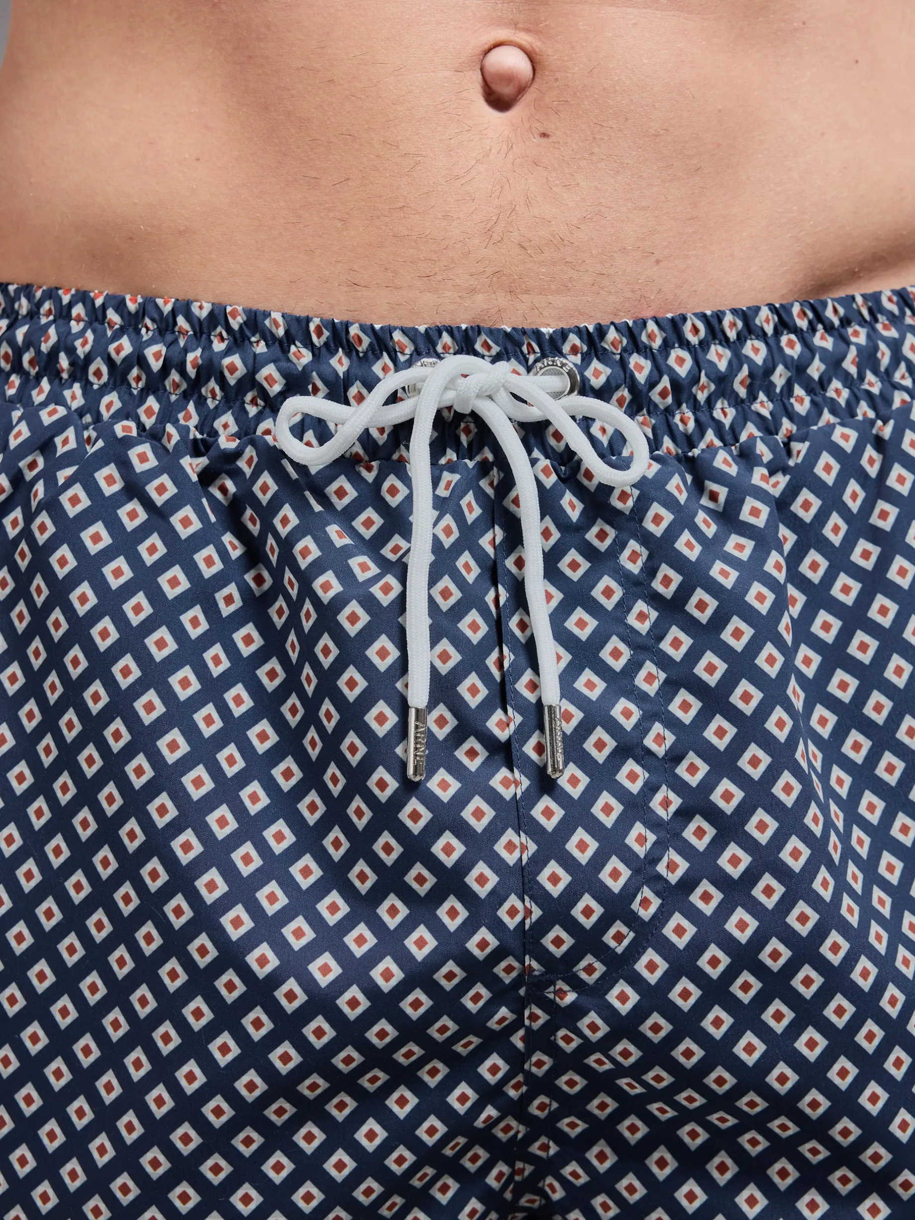 Palma Printed Swim Short - Navy