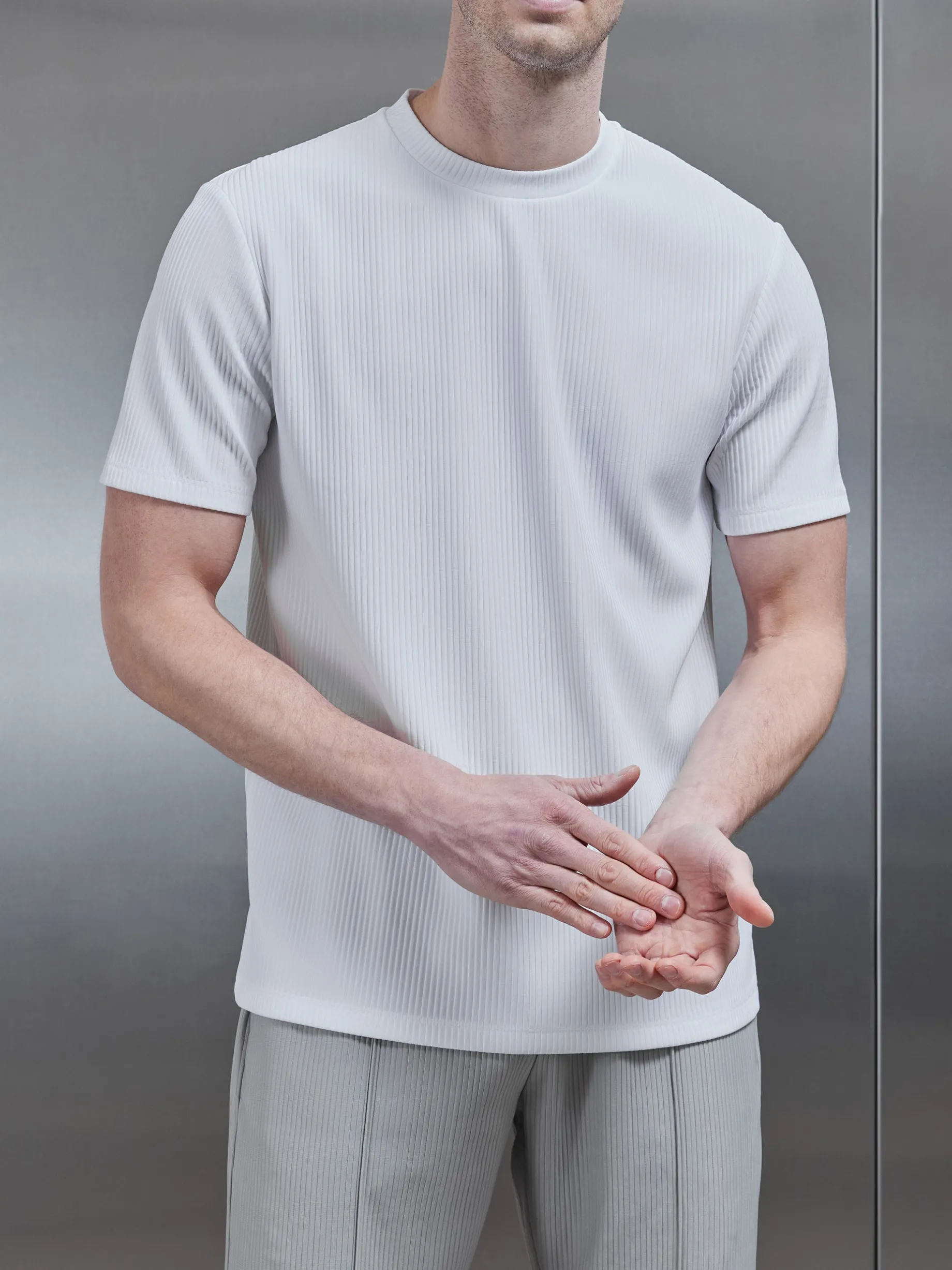 Pleated T-Shirt - White