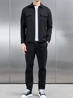 Regular Fit Chino Trouser - Black