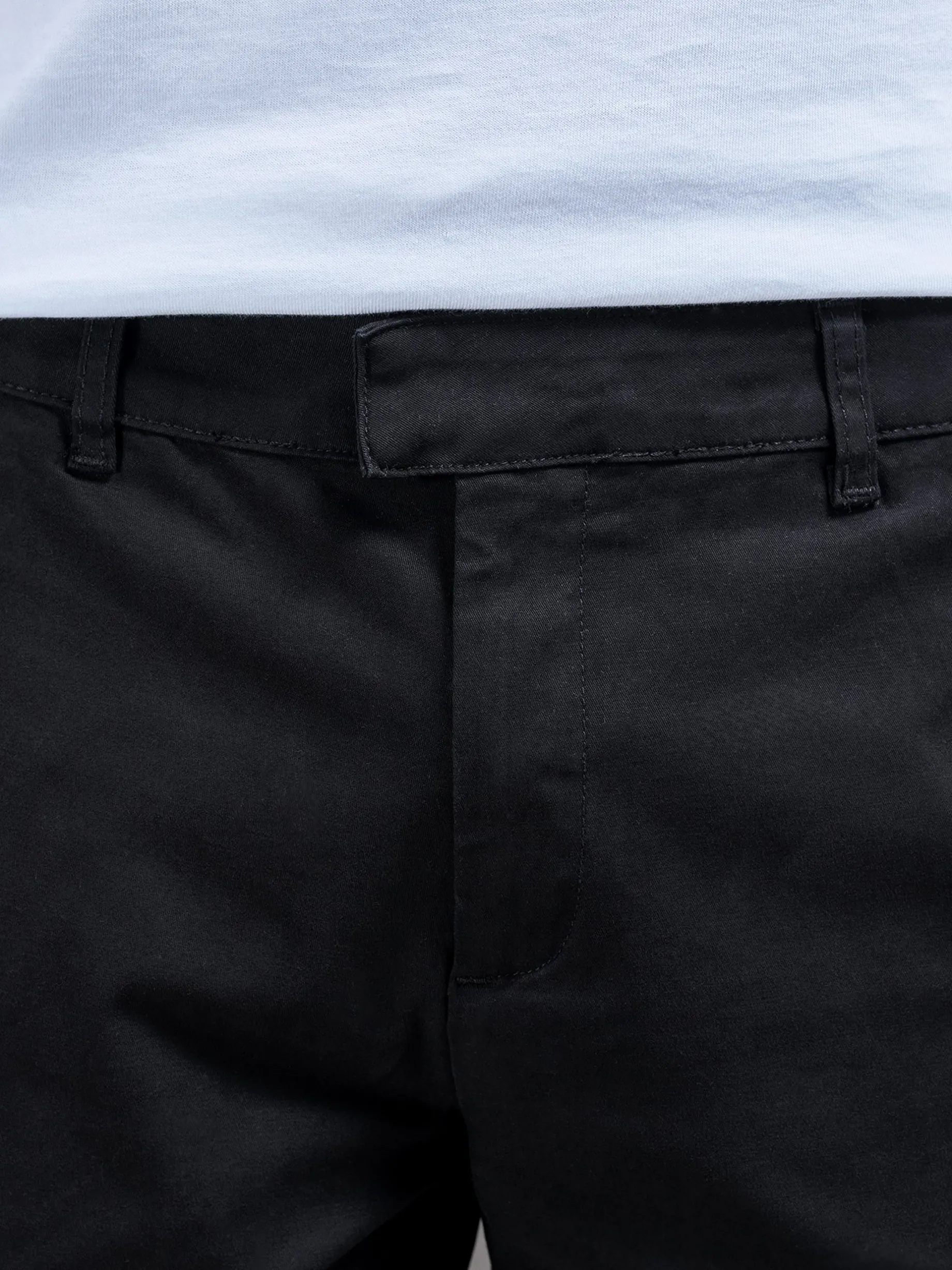 Regular Fit Chino Trouser - Black
