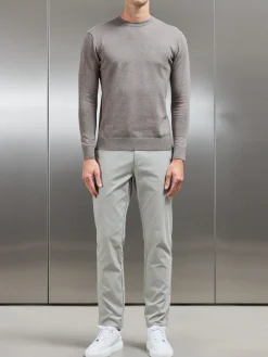Relaxed Fit Chino Trouser - Stone