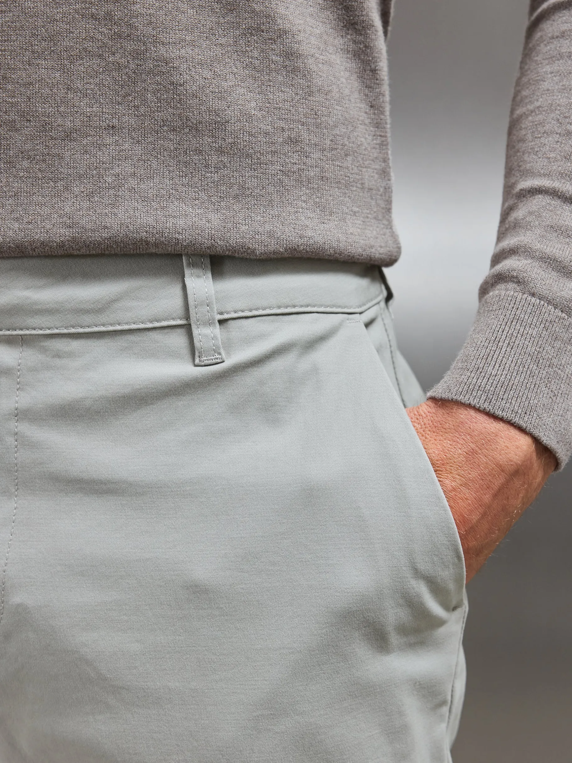 Relaxed Fit Chino Trouser - Stone