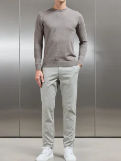 Relaxed Fit Chino Trouser - Stone