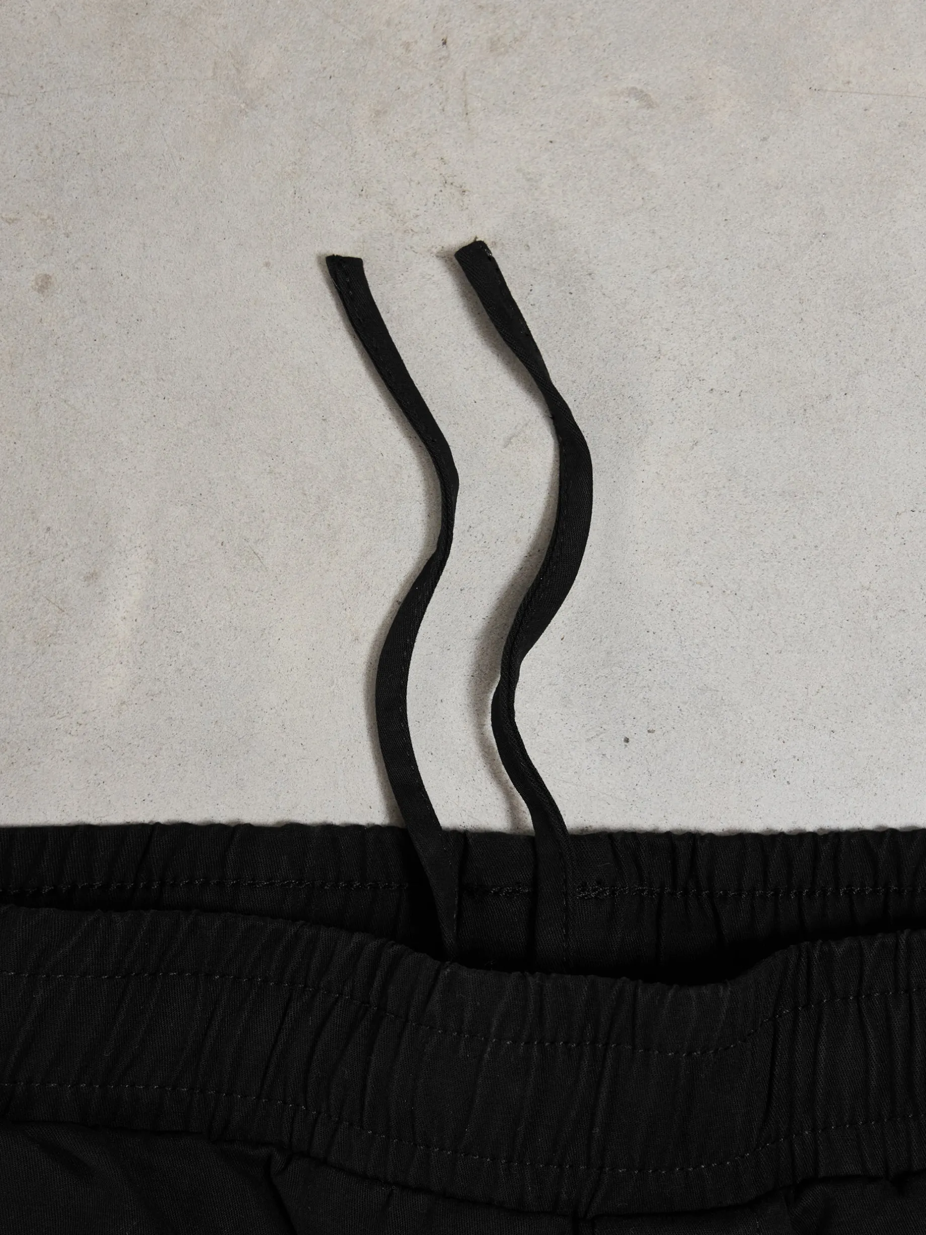 Relaxed Fit Cotton Cargo Pant - Black