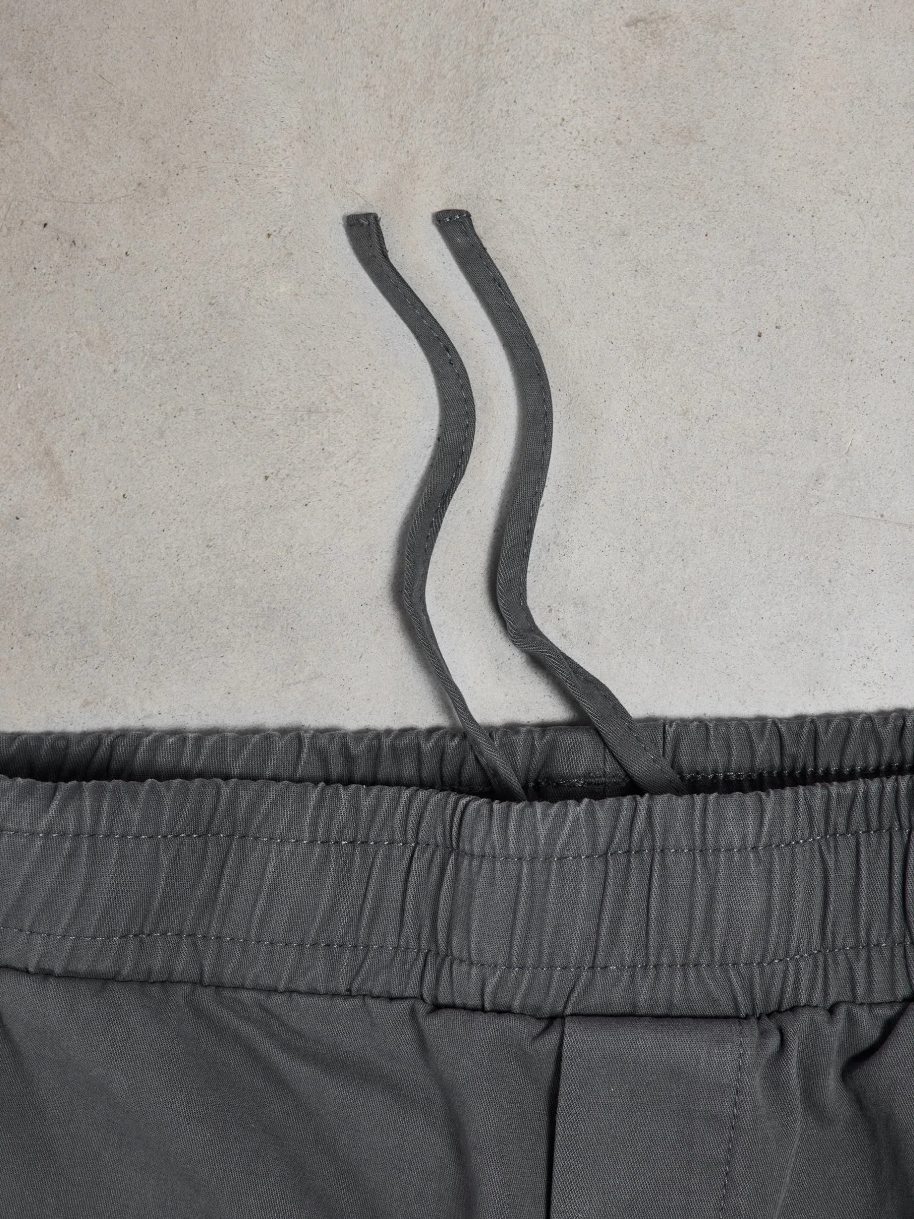 Relaxed Fit Cotton Cargo Pant - Grey