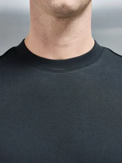 Relaxed Fit Cotton T-Shirt - Black