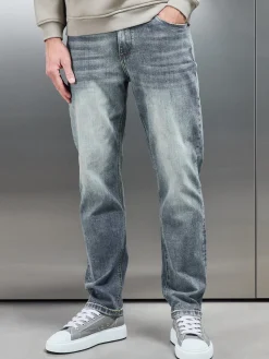 Relaxed Fit Denim Jeans - Sand Wash