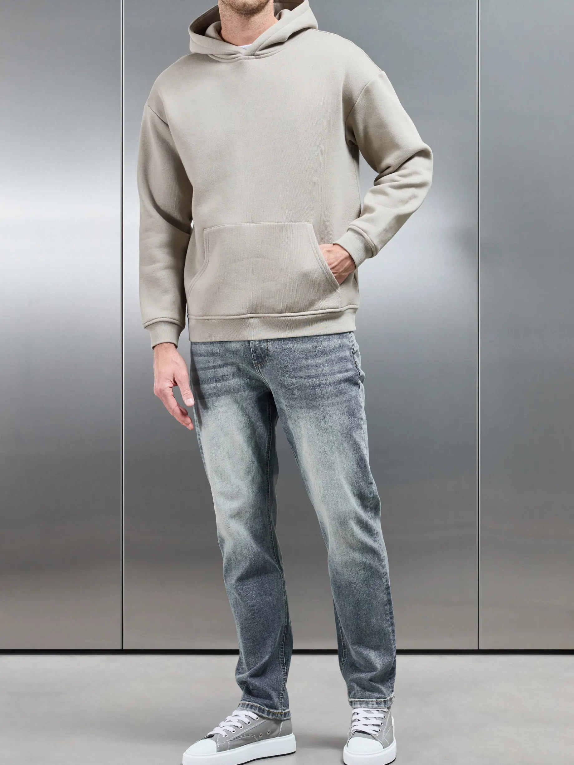 Relaxed Fit Denim Jeans - Sand Wash