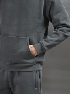 Relaxed Fit Hoodie - Grey